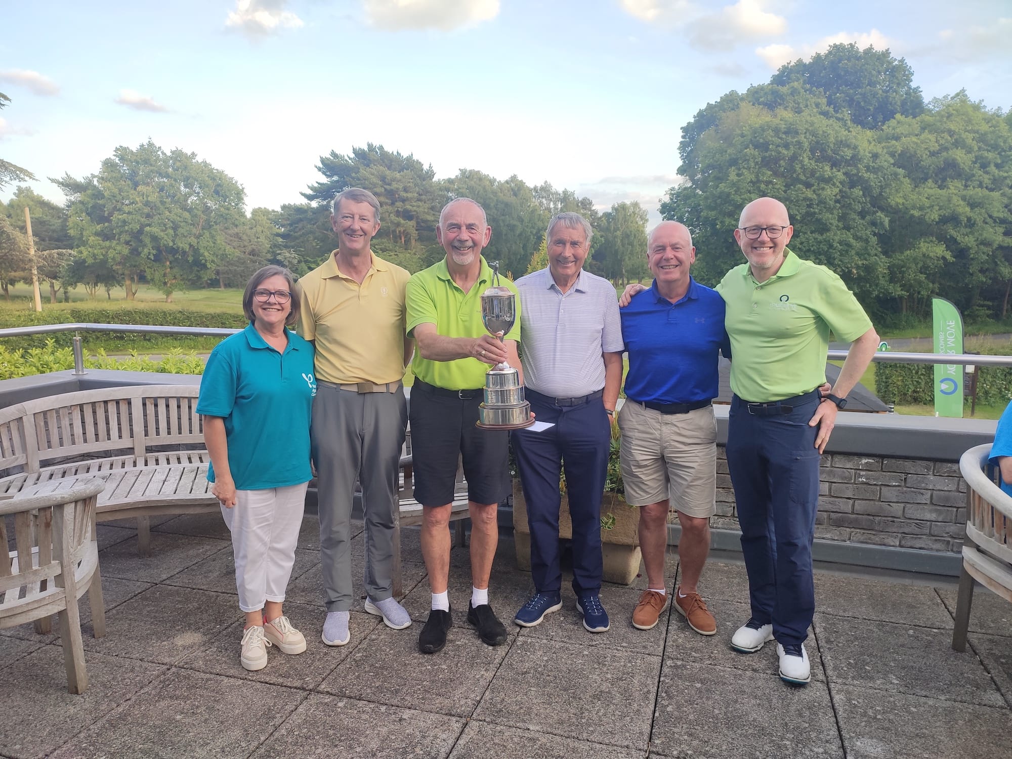 The team from York Golf Club with a trophy