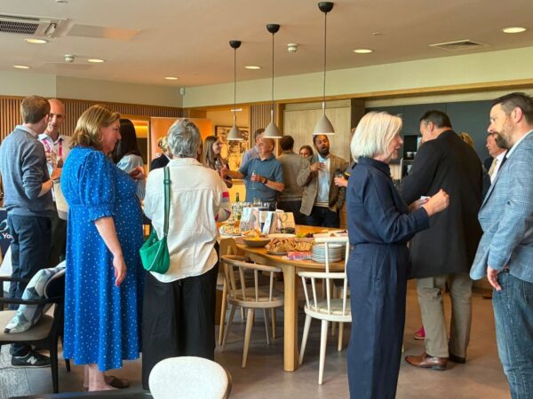 Image of people networking in The Leveson Centre