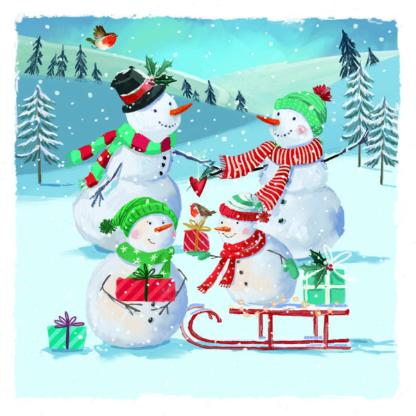 YAC8: Sledding Snowman